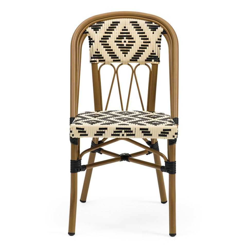 야외 파리 비스트로 레스토랑 의자