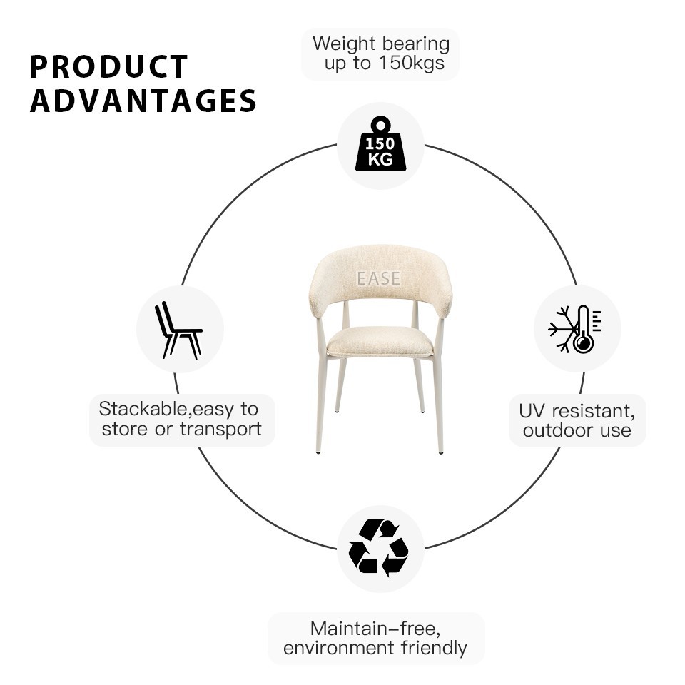 Outdoor Upholstered Restaurant Chairs high quality